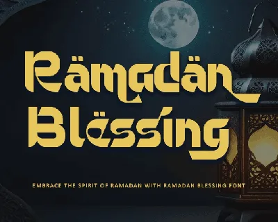 Ramadan Blessing - Personal use font