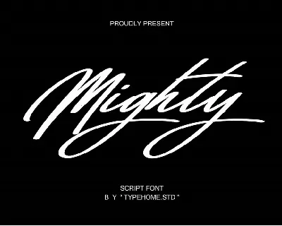 Mighty font