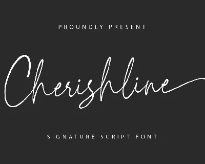 Cherishline Demo font