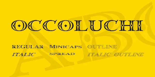 Occoluchi font