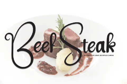 Beef Steak font