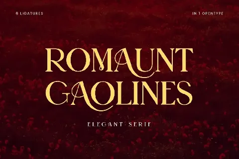 Romaunt Gaolines font