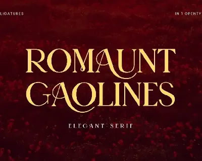 Romaunt Gaolines font