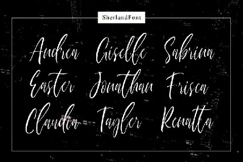 Sherland Script font