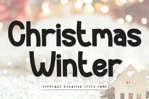 Christmas Winter Display font