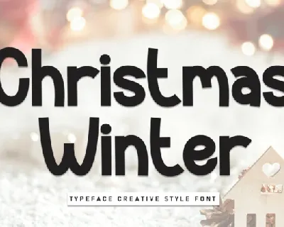 Christmas Winter Display font