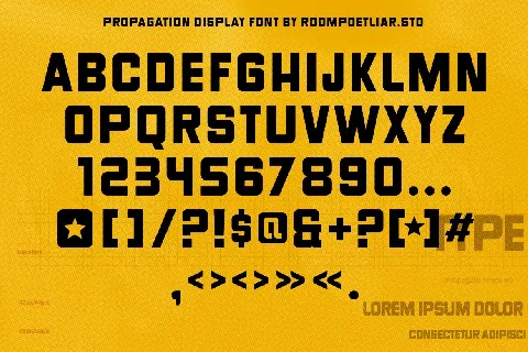 Propagation font