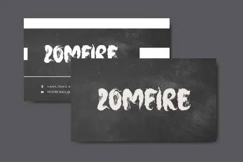 ZomfireDemo font