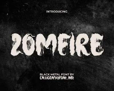 ZomfireDemo font