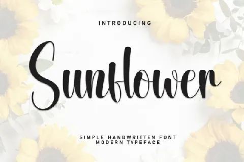 Sunflower Script font