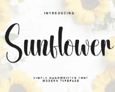 Sunflower Script font