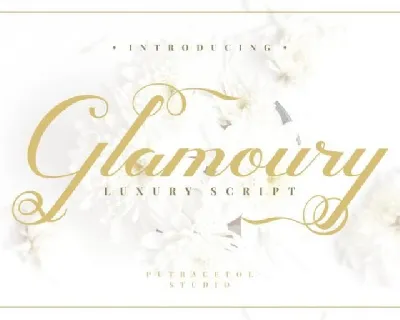 Glamoury Script font