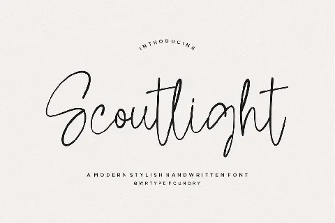 Scoutlight font