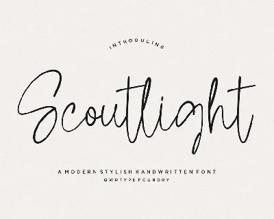 Scoutlight font