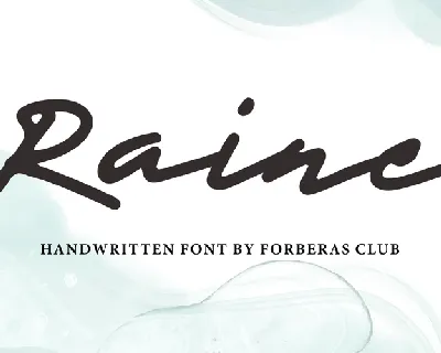 Rainee font