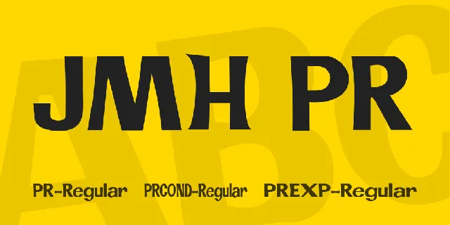 JMH PR font