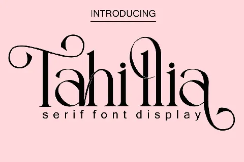 Tahillia font