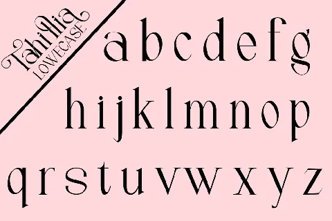 Tahillia font