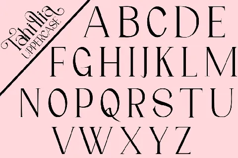 Tahillia font