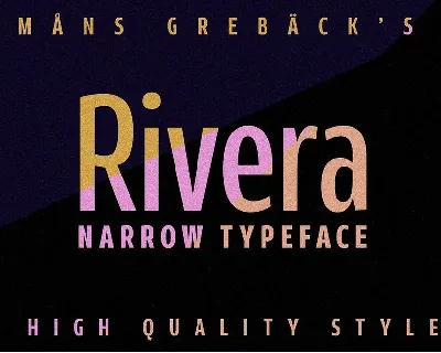 Rivera font