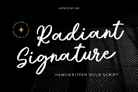 Radiant Signature font