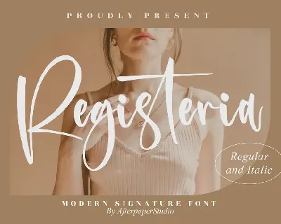 Registeria font