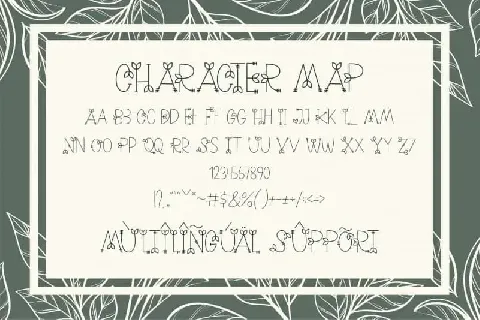 Nature Green Display font