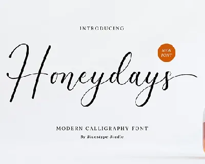 Honeydays font