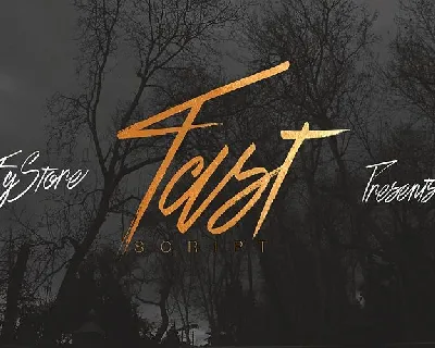 Fast Script Free font