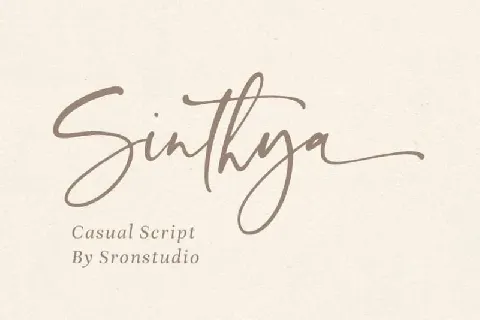 Sinthya Script Free font