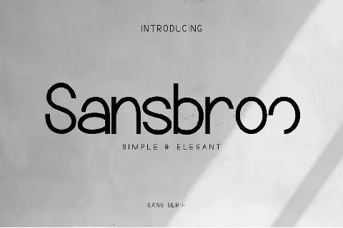 Sansbroo font