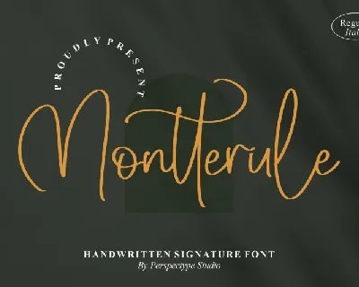 Montterule font