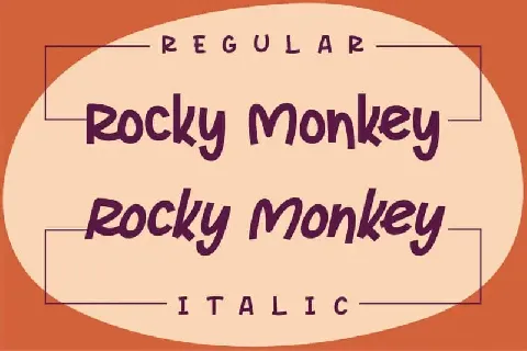Rocky Monkey Display font