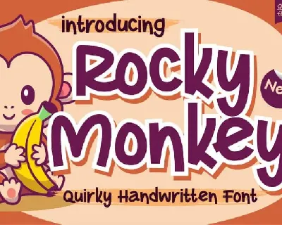 Rocky Monkey Display font