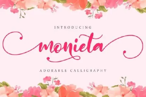 Monieta Calligraphy font