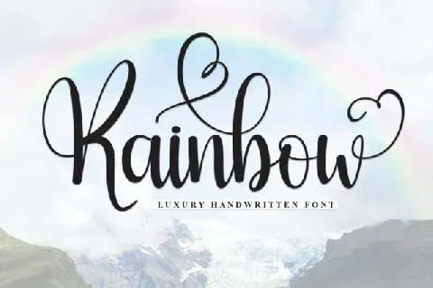 Rainbow Script Typeface font