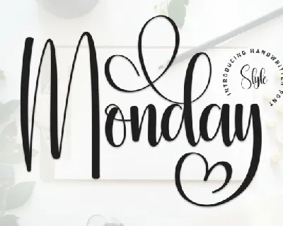 Monday Calligraphy font