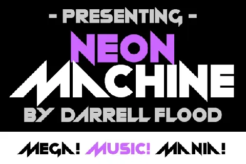 Neon machine Free Download font