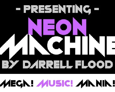 Neon machine Free Download font