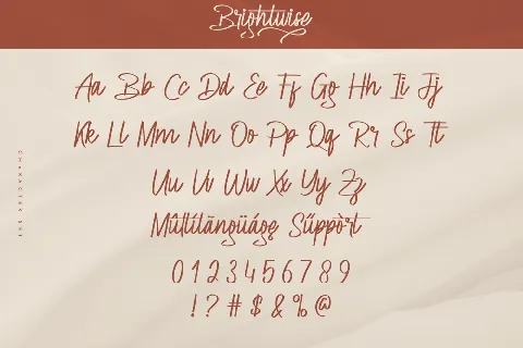 Brightwise Demo font