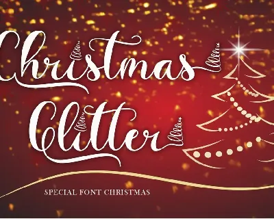 Christmas Glitter font