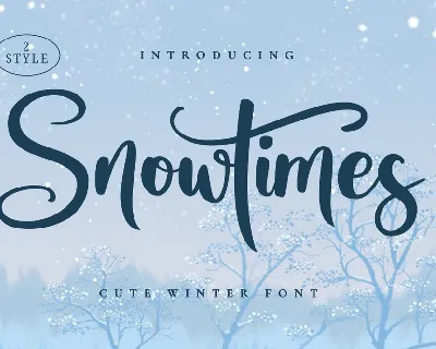 Snowtimes font