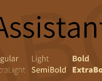 Assistant font