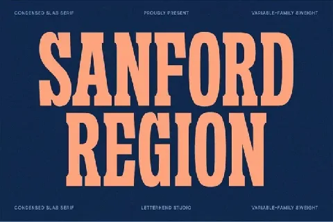 Sanford Region font