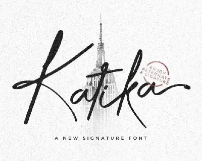 Katika Handwritten font