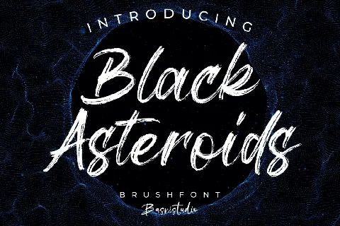 Black Asteroids font