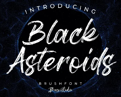 Black Asteroids font