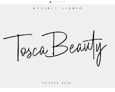 Tosca Beauty Script font