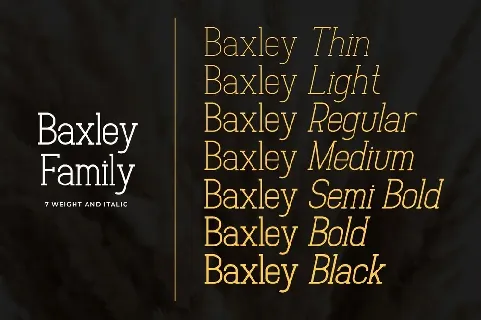 Baxley font