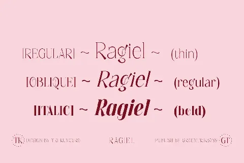 Ragiel font